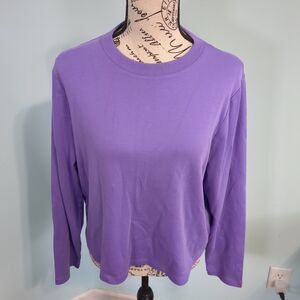 Country road long sleeve top shirt purple large